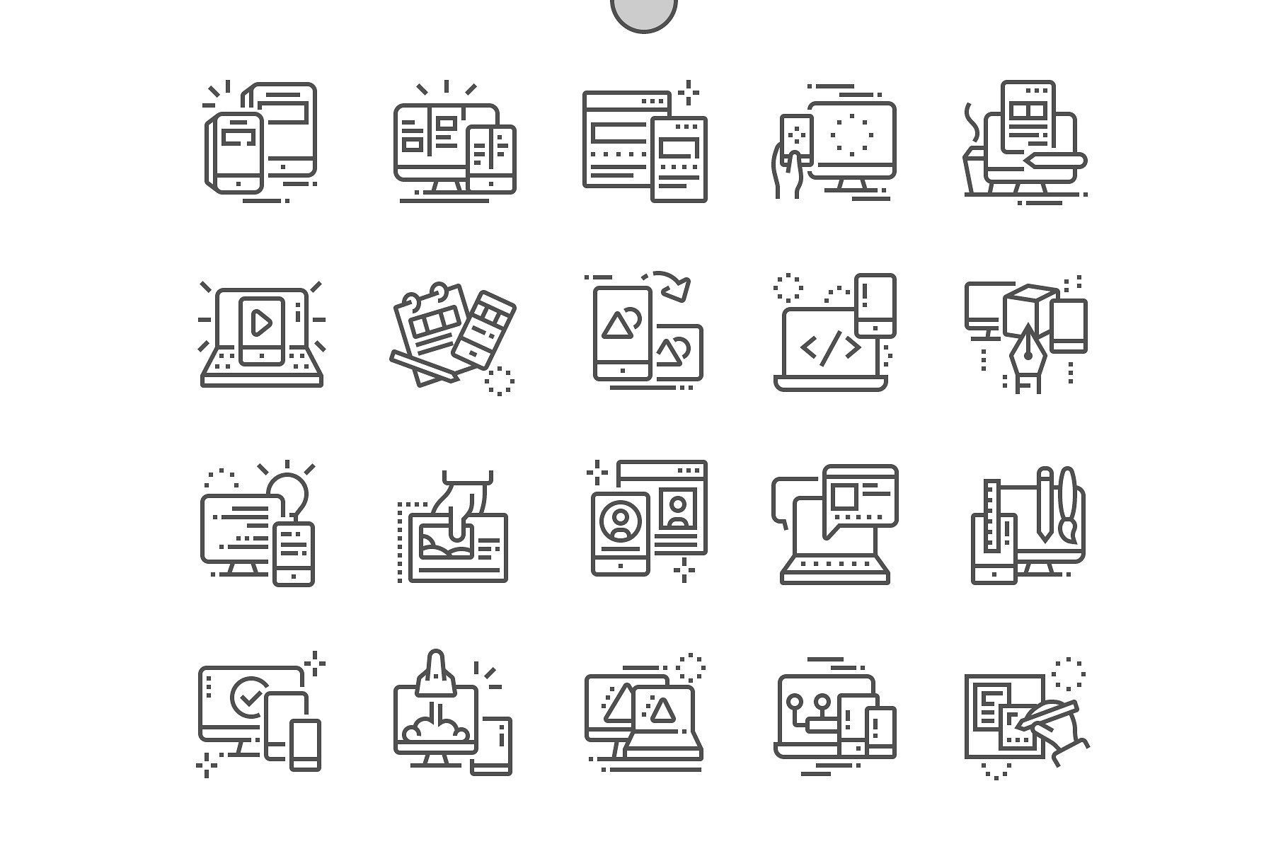 1820x1210 Responsive Design Line Icons A Set Of Icons Intended For Web