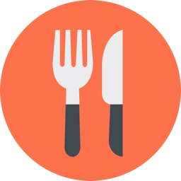 256x256 Eat Icon Flat