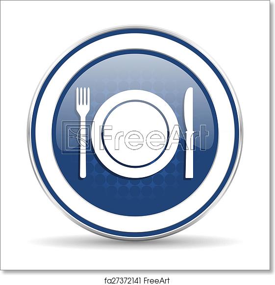 561x581 Free Art Print Of Eat Icon, Restaurant Symbol Freeart