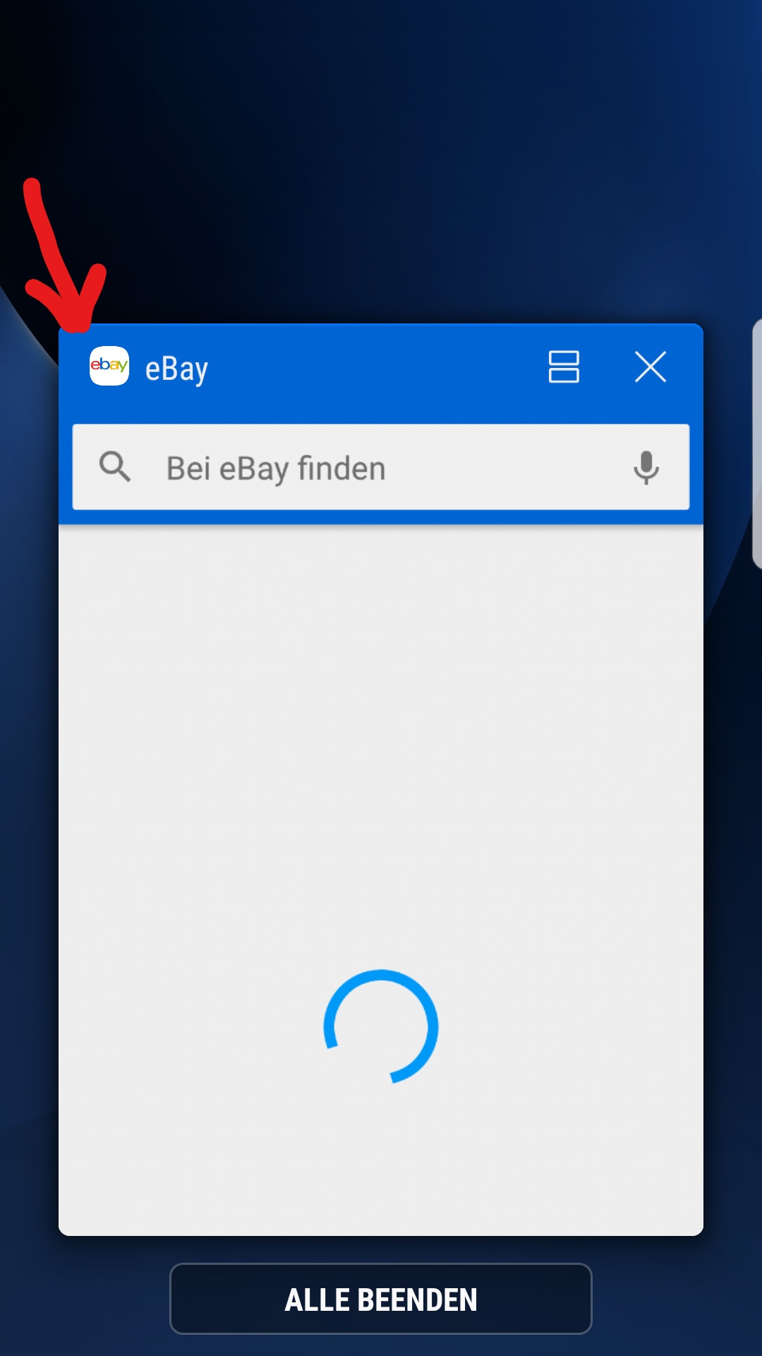 1080x1920 Android App Icon On Top Left When The App Is In Background State