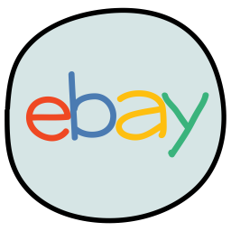 256x256 Ebay Logo Icon Of Doodle Style