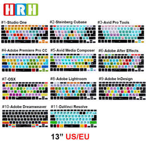 300x300 Functional Shortcuts Hotkey Keyboard Cover Skin For Macbook Air