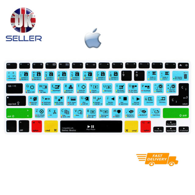 640x640 Davinci Resolve Shortcut Keyboard Cover Skin For Eu Layout Apple