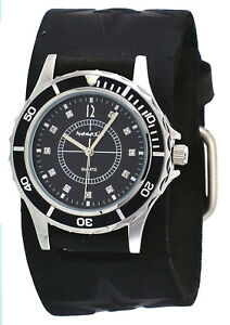 212x300 Nemesis Women's Star Icon Black Dial Sports Wide Leather