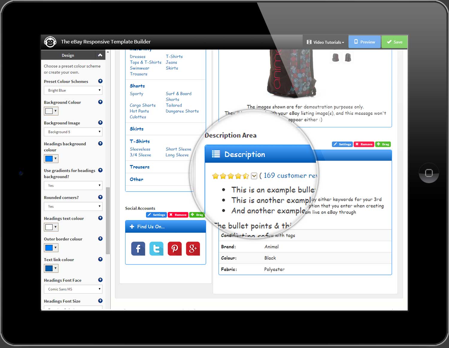 1500x1162 Responsive Ebay Listing Templates Ebay Listing Template Builder