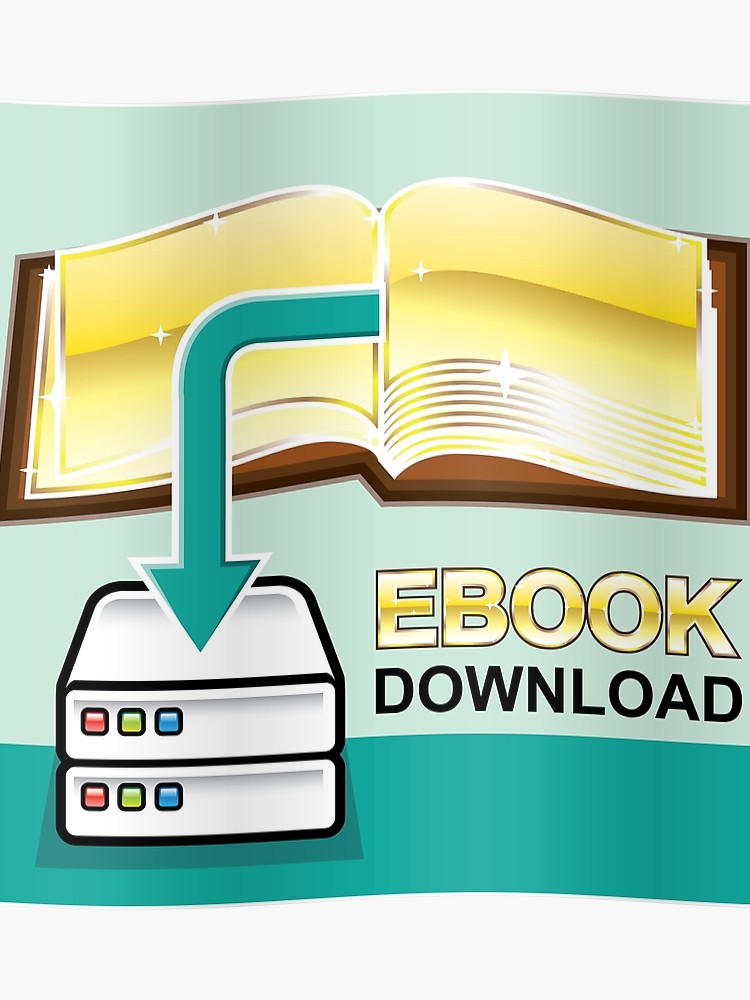 Ebook Download Icon Poster 750x1000 Ebook Download Icon Poster