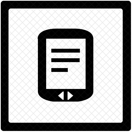 512x512 Ebook Icon Of Glyph Style