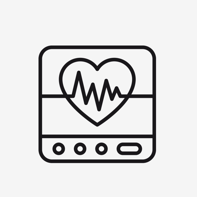 640x640 Ecg Icon, Ecg, Icon, Pattern Png Transparent Clipart Image