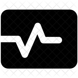 256x256 Ecg Icon Of Glyph Style