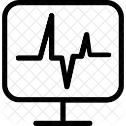 256x256 Ecg Icon Of Line Style
