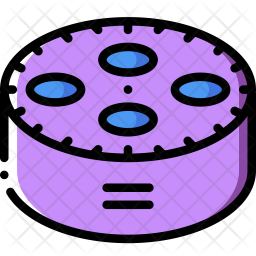 256x256 Echo Dot Icon Of Colored Outline Style