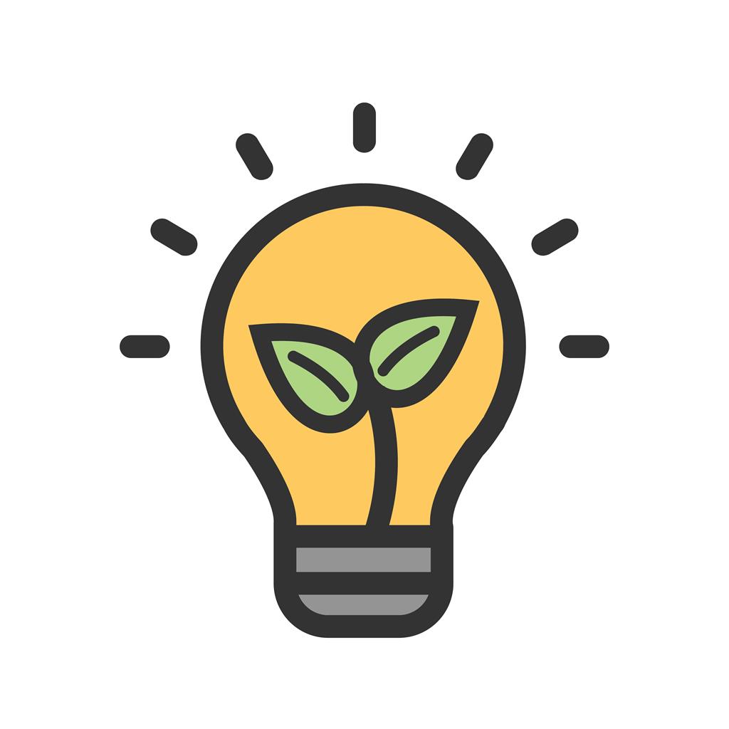 1024x1024 Eco Friendly Bulb Line Filled Icon