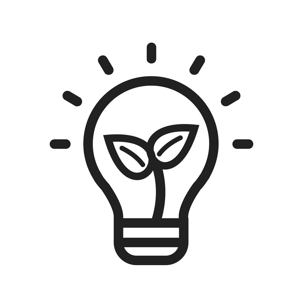 1024x1024 Eco Friendly Bulb Line Icon