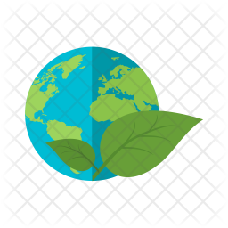 256x256 Eco Friendly World Icon Of Flat Style