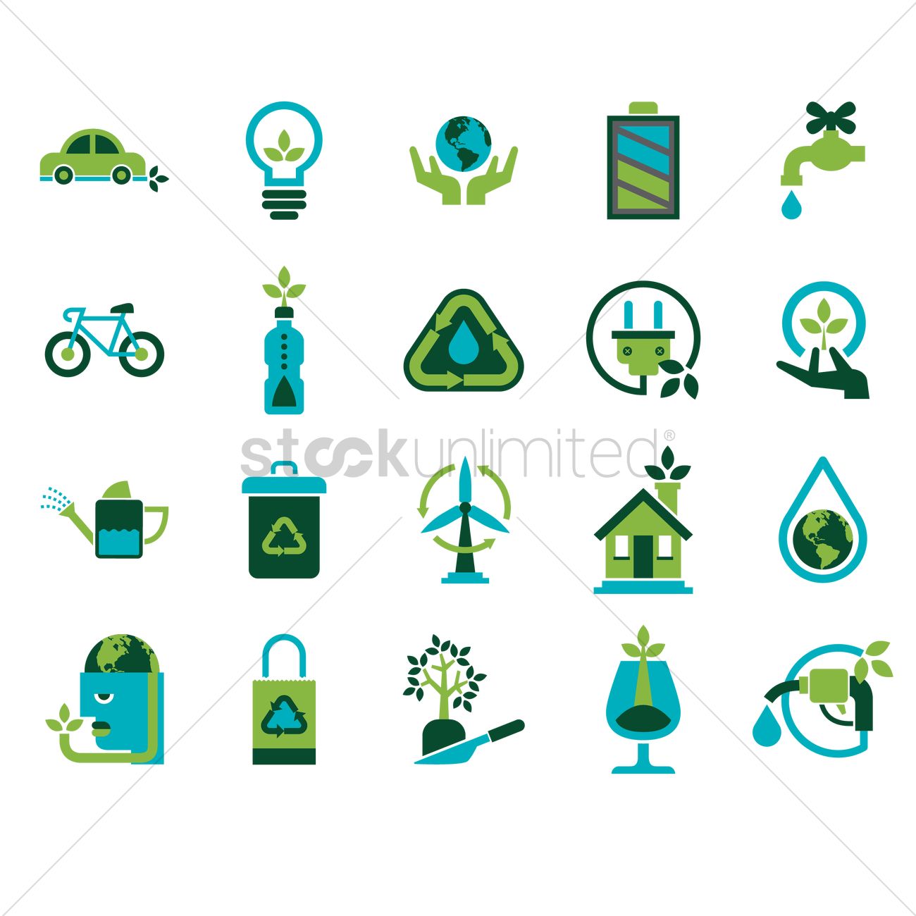 1300x1300 Free Eco Friendly Icons Vector Image