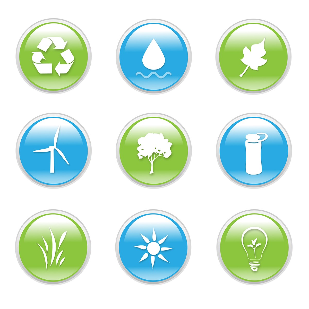 1200x1200 Eco Icon Set