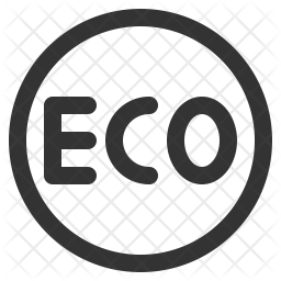 256x256 Eco Icon Of Line Style