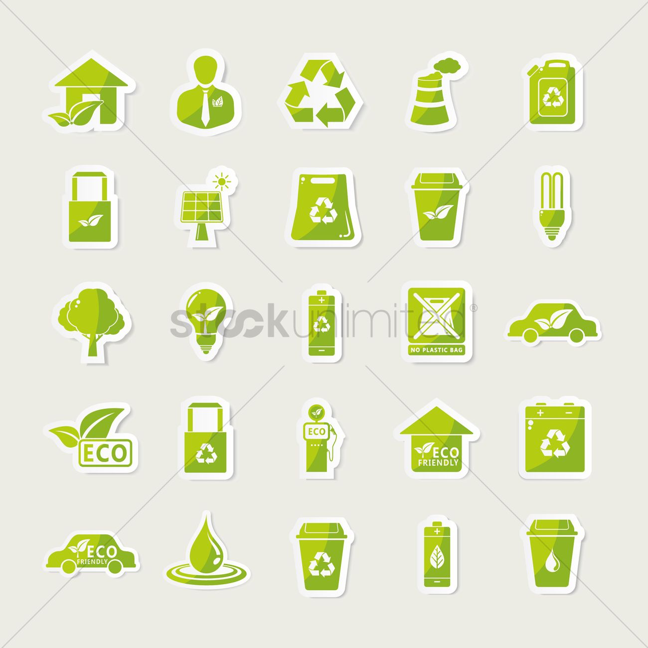 1300x1300 Free Collection Of Eco Icons Vector Image