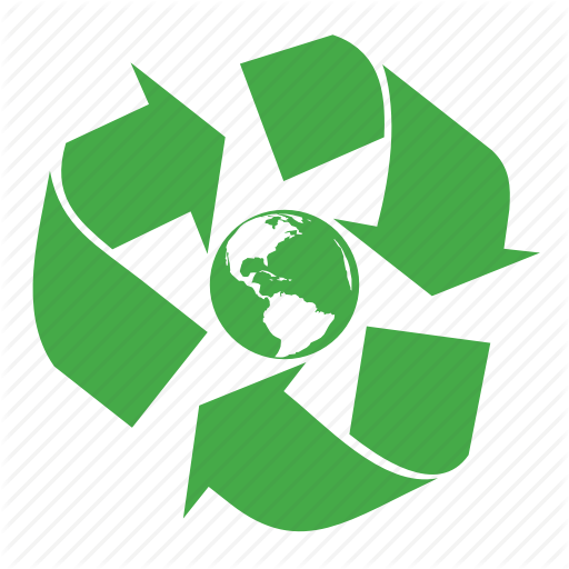 512x512 Ecology, Environmental, Globe, Green, Planet, Recycle, Restart