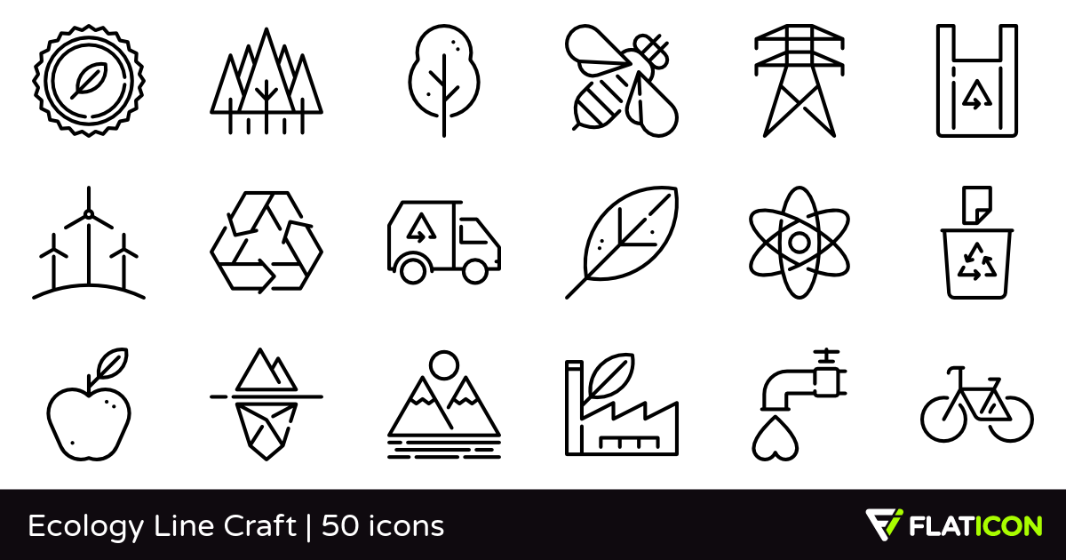 1200x630 Ecology Line Craft Free Icons