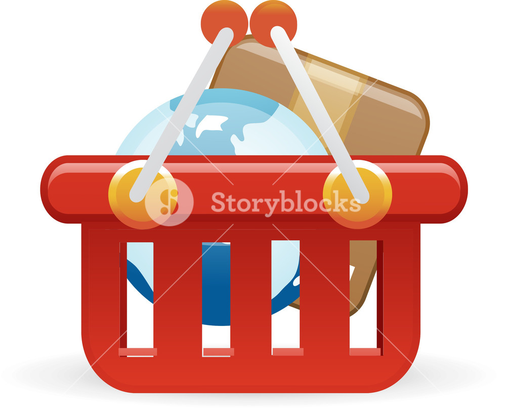 1000x808 Shopping Lite Ecommerce Icon Royalty Free Stock Image