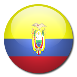 256x256 Button Flag Ecuador Icon, Png Clipart Image