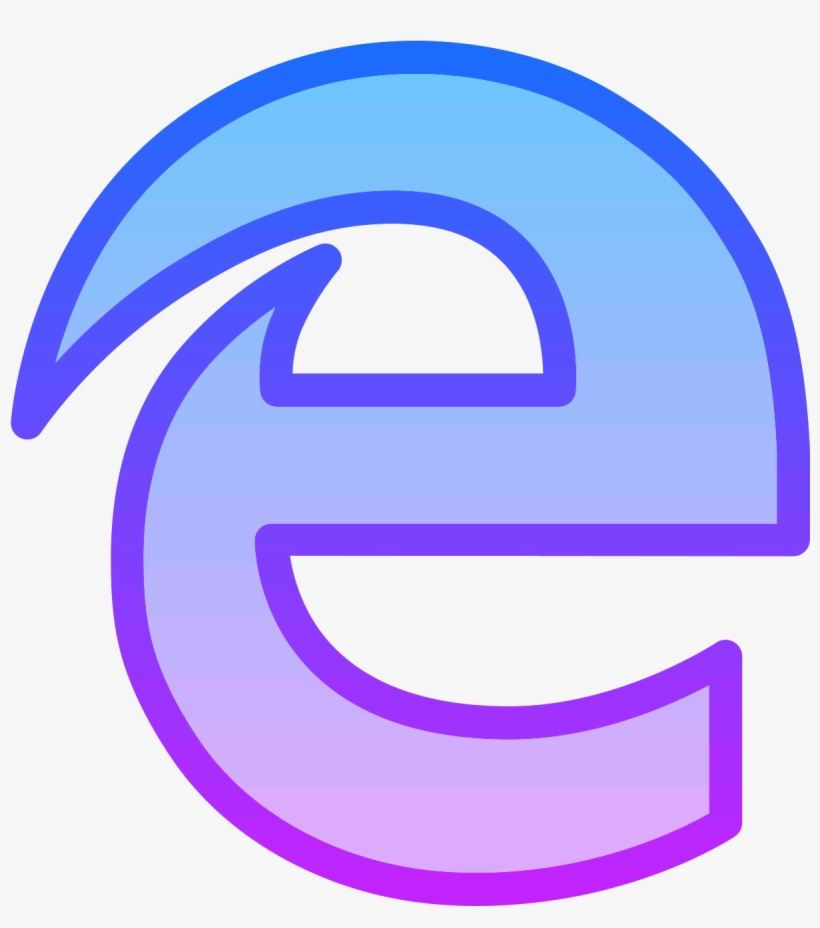 Download Icon Microsoft Edge Vector Svg Eps Png Psd Ai Color El Fonts Riset