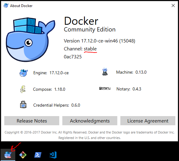 586x527 Docker 'edge' Icon On 'stable' Channel After Upgrade Issue