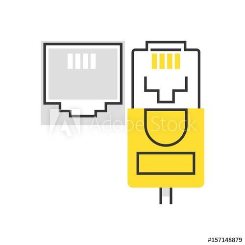 500x500 Color Box Icon, Internet Cable Illustration, Icon