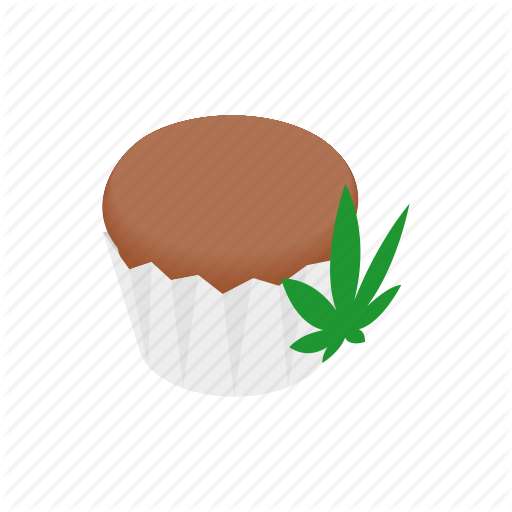 512x512 Cake, Chocolate, Edible, Ganja, Isometric, Leaf, Medicine Icon