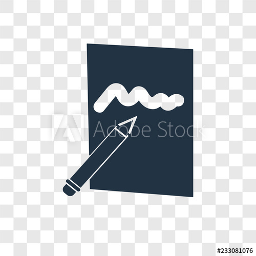 500x500 Edit Vector Icon Isolated On Transparent Background, Edit