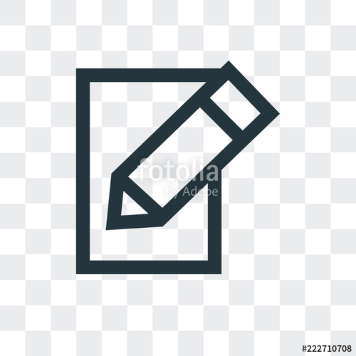 500x500 Edit Icon Isolated On Transparent Background Modern And Editable