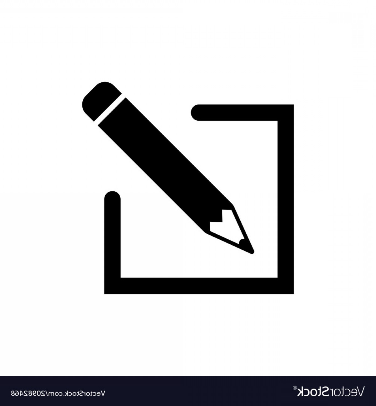 1200x1296 Edit Icon In Flat Style Simple Pen Symbol Vector Handandbeak