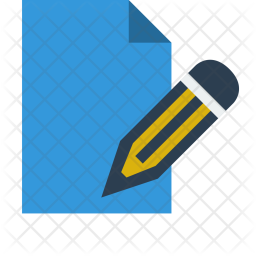 256x256 Col, Editor, Document, File, Edit, Pen, Pencil Icon Of Flat Style