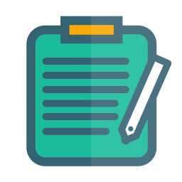 256x256 Editorial Icon Of Colored Outline Style