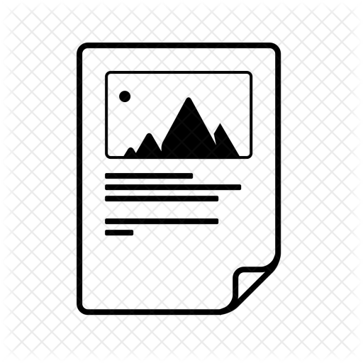 512x512 Paper, Document, Text, File, Mail, Editorial Icon Of Line Style