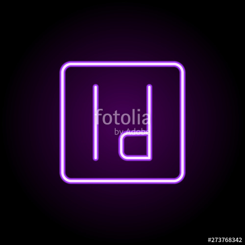 500x500 Editorial, Indesign Neon Icon Elements Of Editorial Design Set