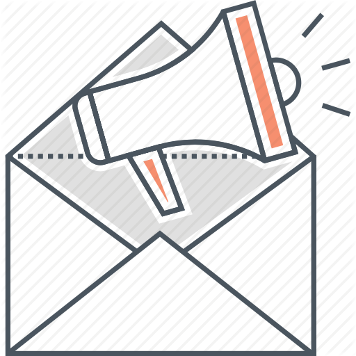 512x512 Edm, Electronic Direct Mail, Email Marketing, Newsletter Icon