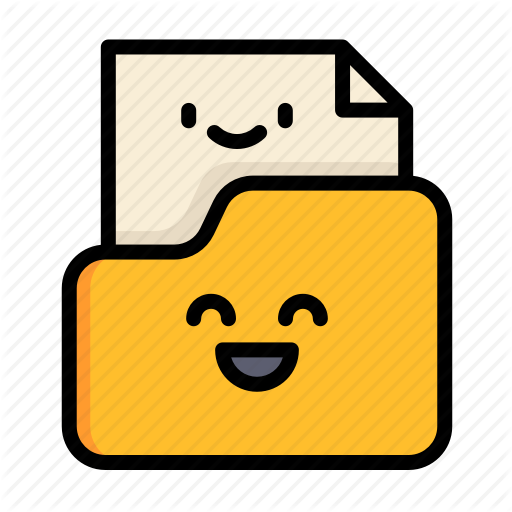 512x512 Cute, Document, Education, Folder, Paper, School Icon