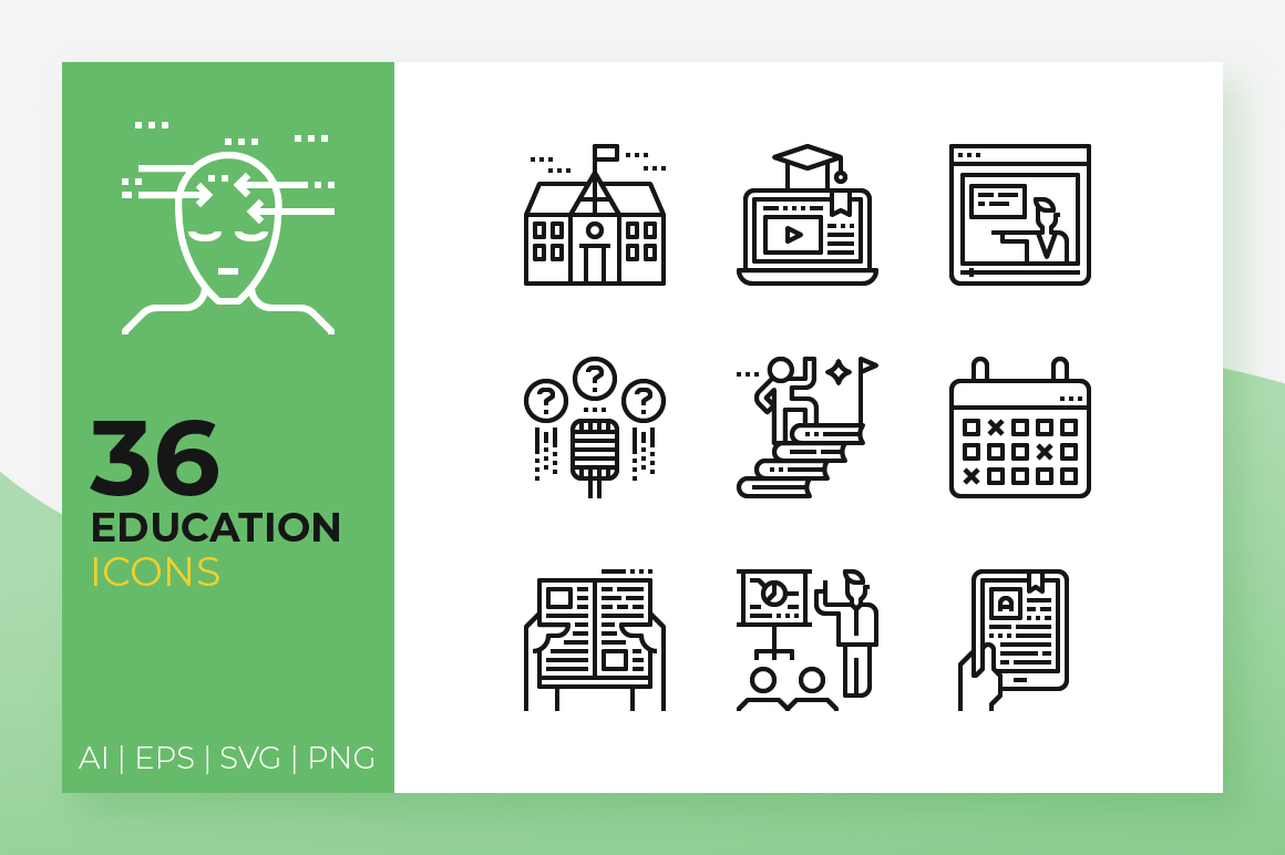 1160x772 Education Icons