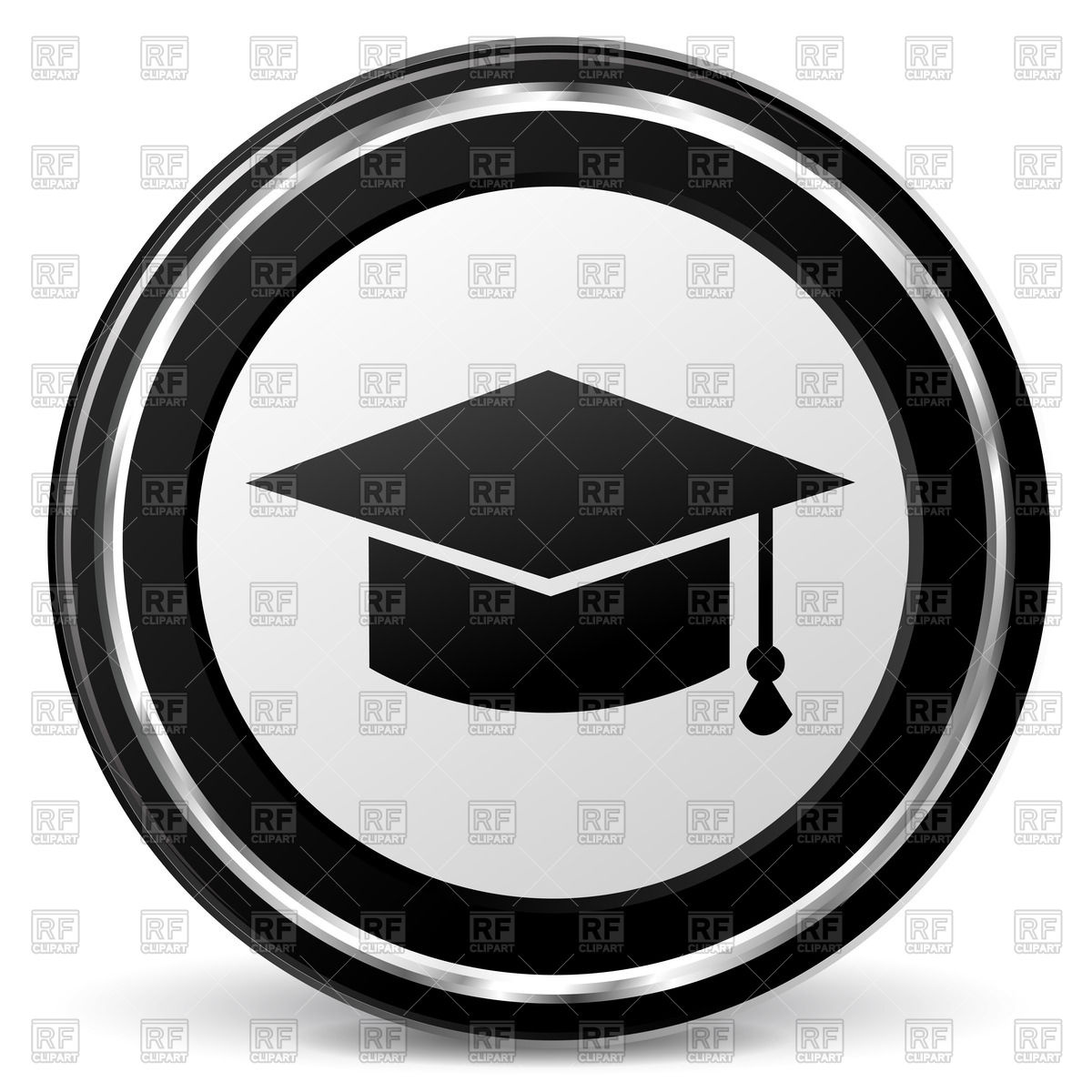 1200x1200 Education Icon With Graduation Cap Vector Image Of Icons