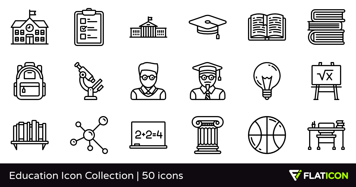 1200x630 Education Icon Collection Free Icons