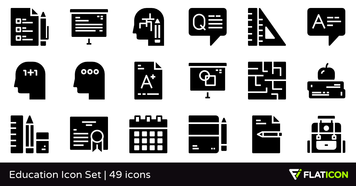 1200x630 Education Icon Set Free Icons