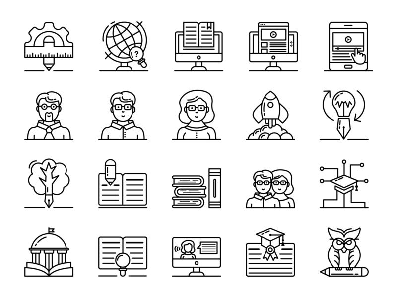 800x600 Education Icon Set