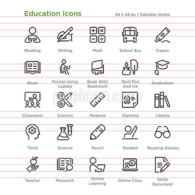 400x400 Education Icons