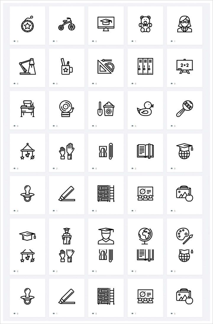 720x1097 Free School And Education Icons Sets To Download Graphic