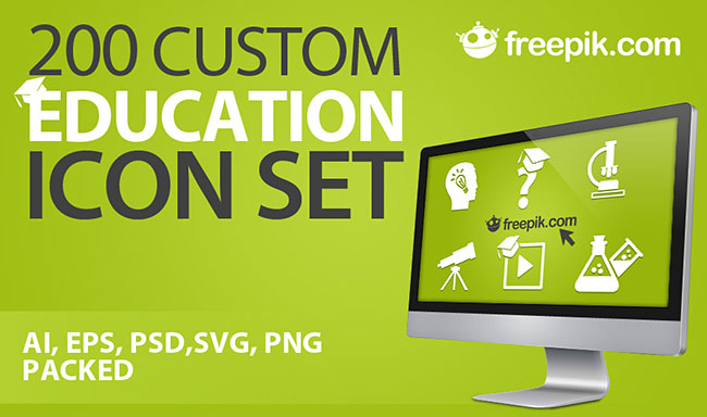 650x384 A Free Education Icon Set