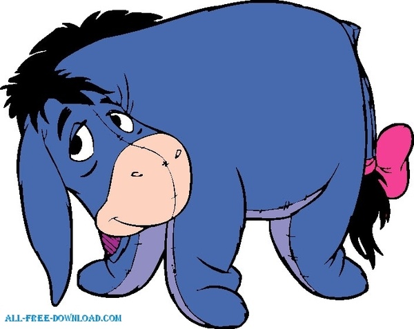 600x477 Vector Eeyore Free Vector Download