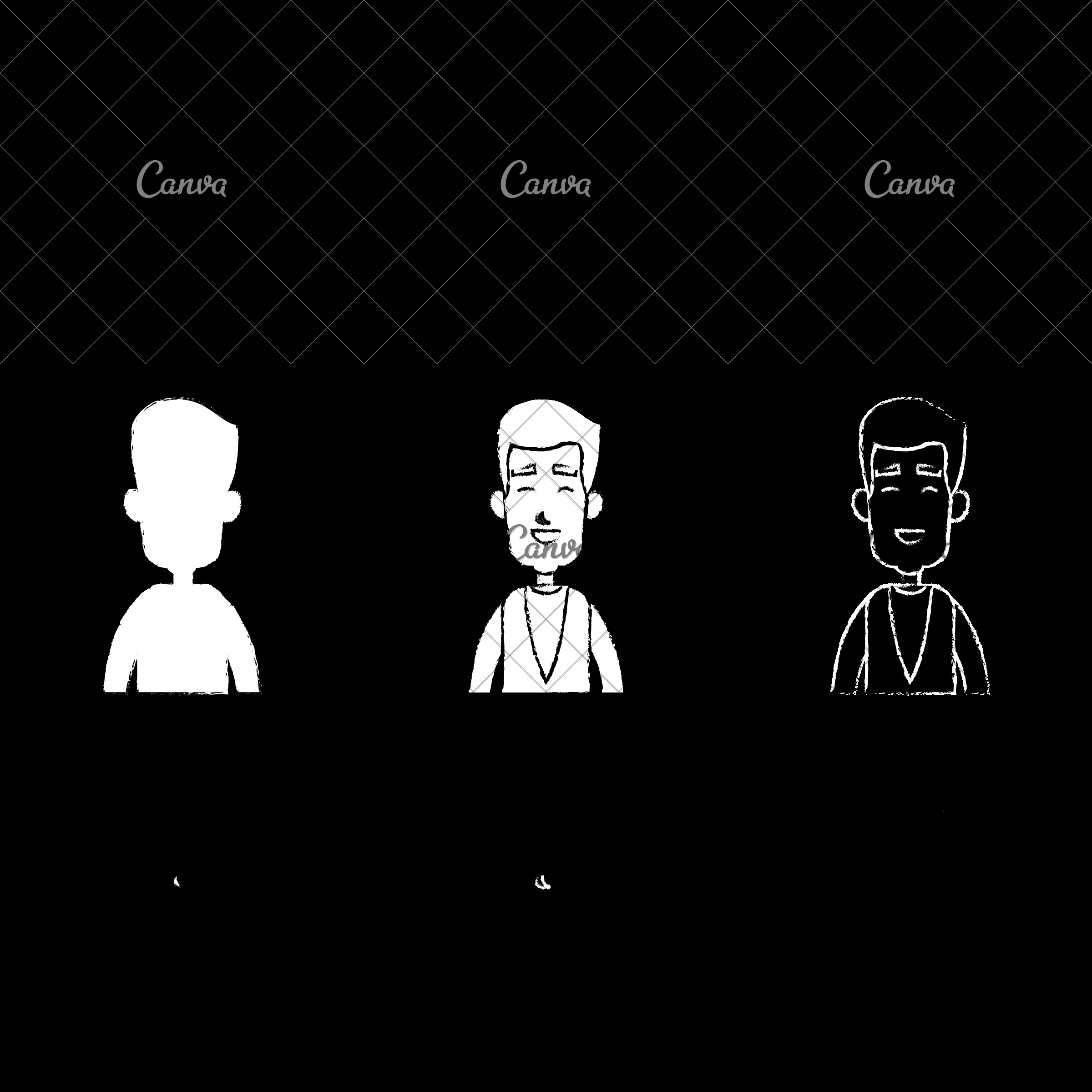 2400x2400 Happy Man Cartoon Icon Image