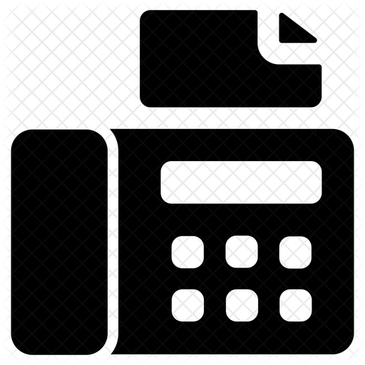512x512 Fax Icon Of Glyph Style